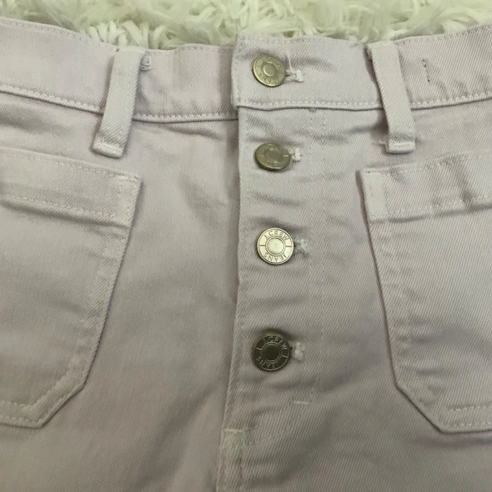 J. Crew High Rise Button Fly Jean Shorts - Lilac - Size 29‎